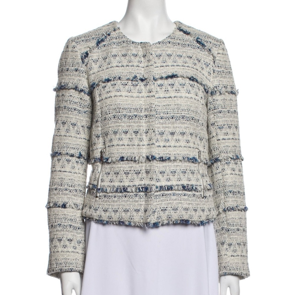 Joie Tweed Pattern Jacket Size Medium - image 1
